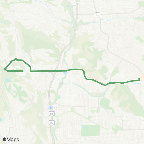 Mountain Metro Gog / Austin Bluffs Pkwy map