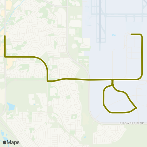 Mountain Metro Amazon / Airport map