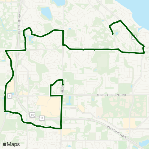 Madison Metro Memorial High Extras map