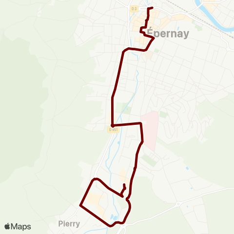 Mouvéo Épernay Gare rout. / Pierry les Forges map
