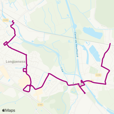 Mouvéo Saint-Omer (Gare) > Arques (Malhôve) map