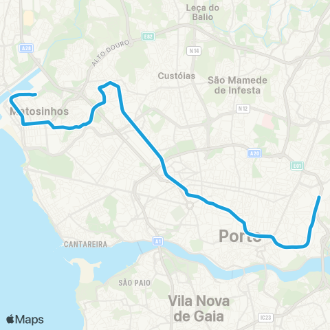 Metro do Porto - map