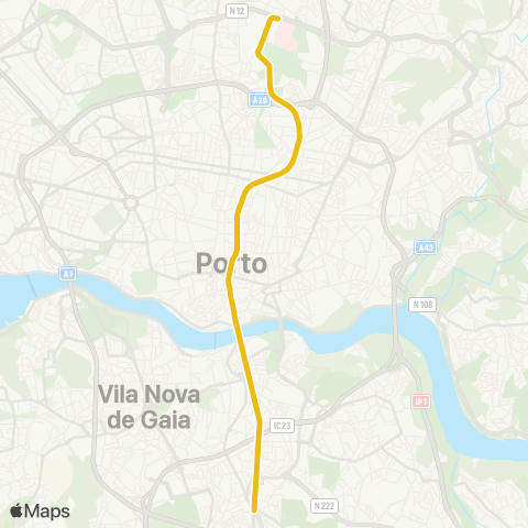 Metro do Porto - map