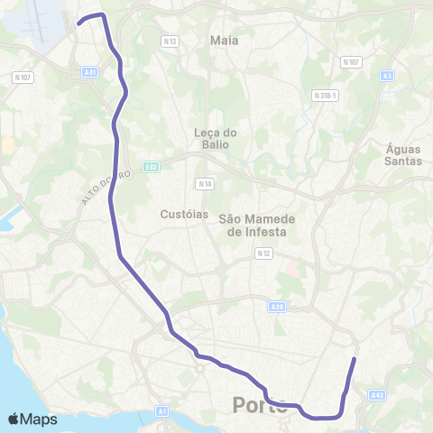 Metro do Porto - map