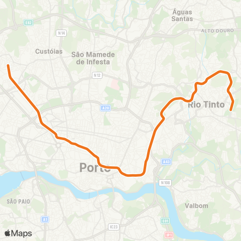 Metro do Porto - map