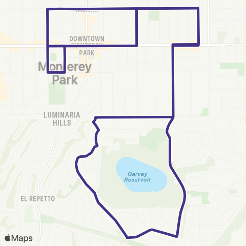 Spirit Bus Route 3 map