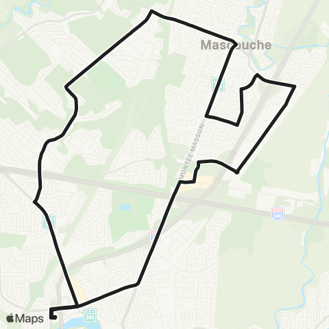 exo Terrebonne-Mascouche Terrebonne - Mascouche map