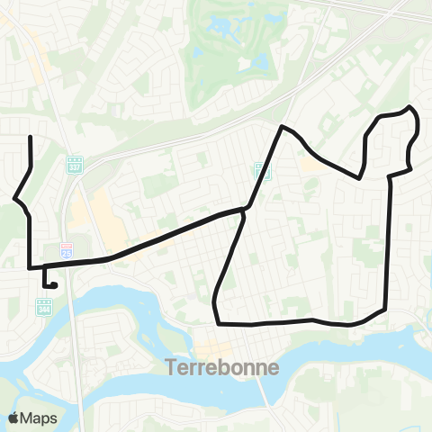 exo Terrebonne-Mascouche Terrebonne - Mascouche map