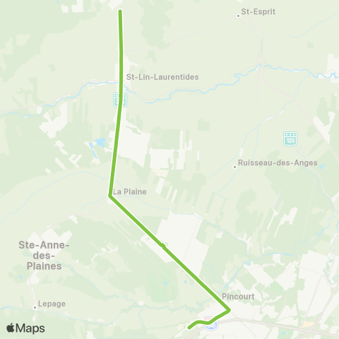 MRC de Montcalm Saint-Lin-Laurentides - Terrebonne map