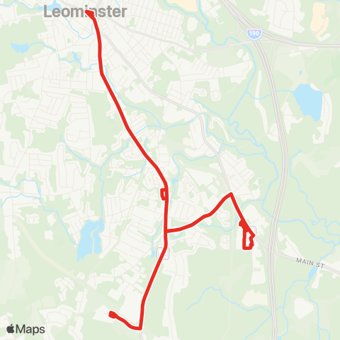 MART Leominster map