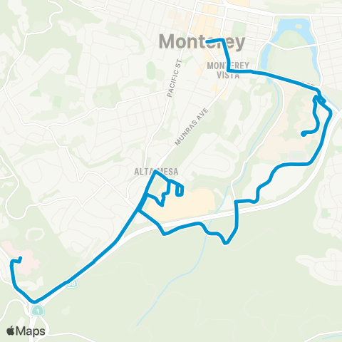 Monterey-Salinas Transit Monterey - CHOMP map