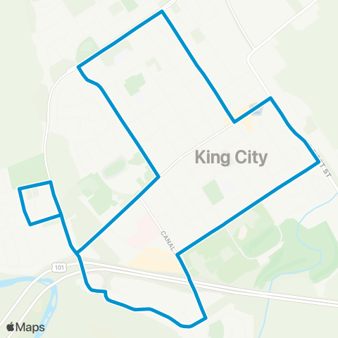 Monterey-Salinas Transit King City map