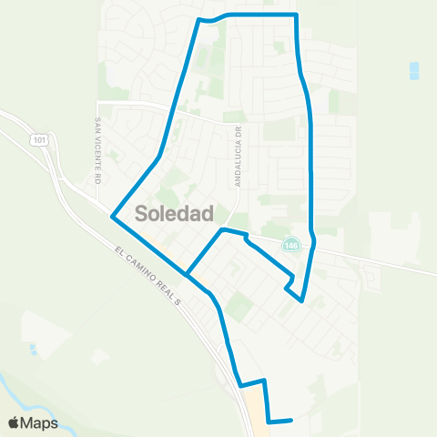 Monterey-Salinas Transit Soledad map