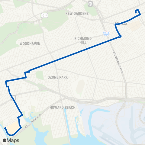 MTA Queens Gateway Mall / East NY - Jamaica map