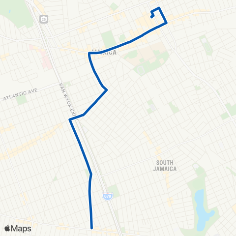 MTA Queens South Ozone Park - Jamaica map