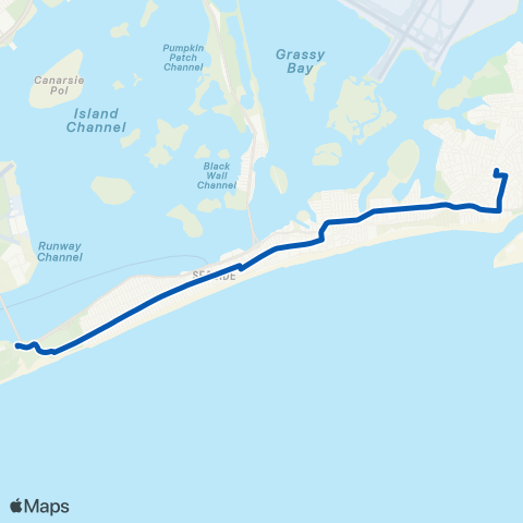 MTA Queens Roxbury - Rockaway Pk - Far Rockaway map