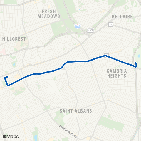 MTA Queens Jamaica - Queens Village map