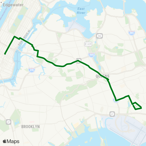 MTA Express Rochdale Village - Midtown map