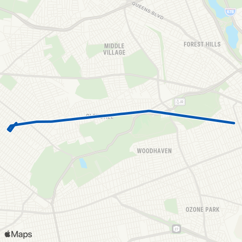 MTA Queens Ridgewood - Richmond Hill map