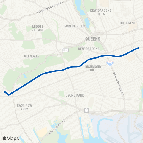 MTA Queens Broadway Junction - Jamaica map