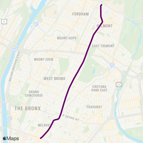 MTA Bronx Fordham Plaza - The Hub map