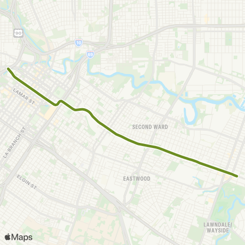 METRO Metrorail Green Line map