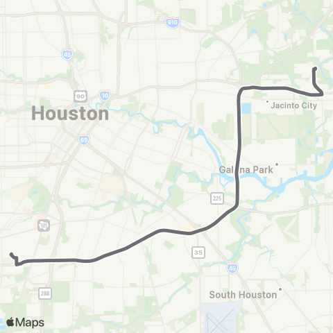 METRO Maxey P&R Rodeo Shuttle map