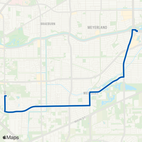 METRO West Airport map