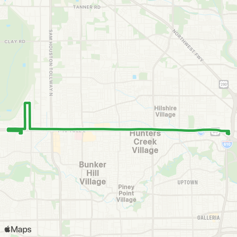 METRO Katy Freeway map