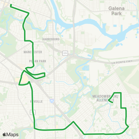 METRO Evergreen map