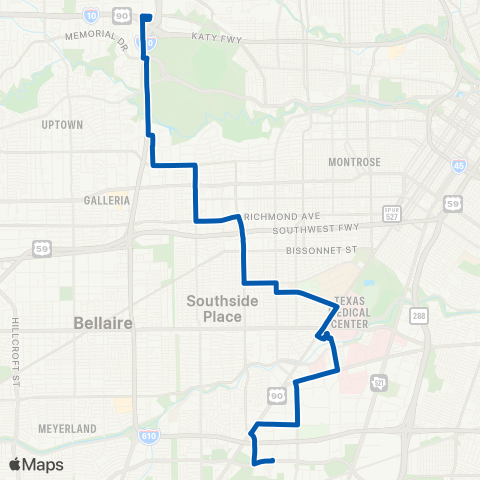 METRO Buffalo Speedway map