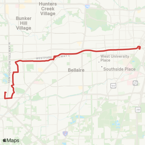 METRO Harwin Express map