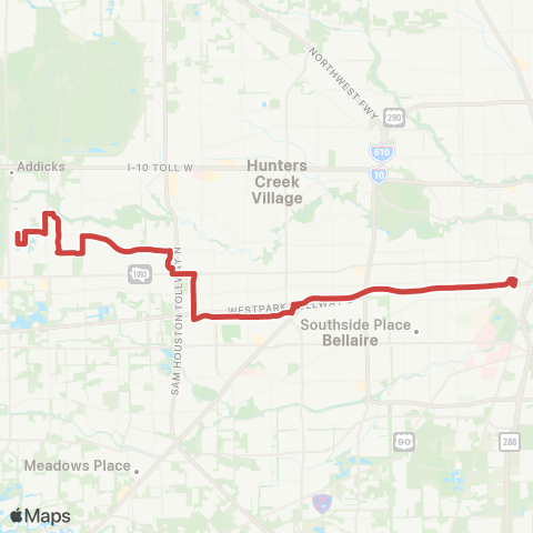 METRO Harwin Express map