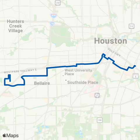 METRO Gulfton / Holman map