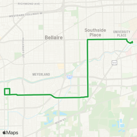 METRO Willowbend map