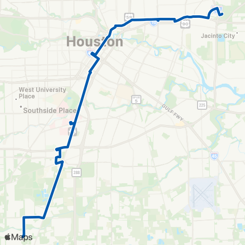 METRO Almeda / Lyons map