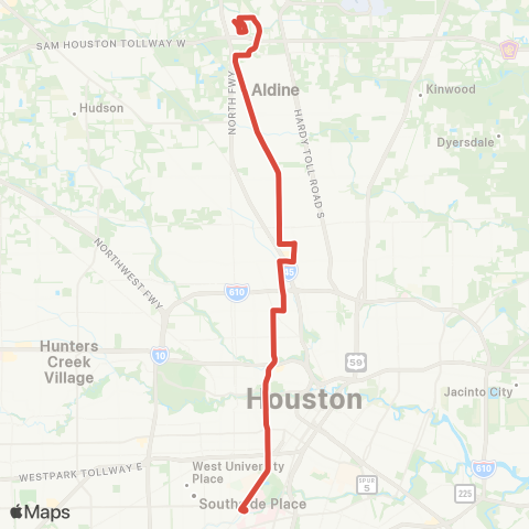 METRO Airline / Montrose map