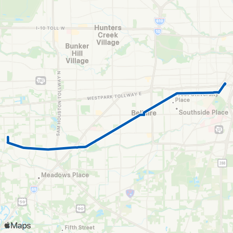 METRO Bissonnet map