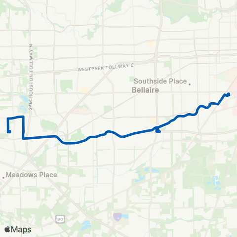 METRO Braeswood map