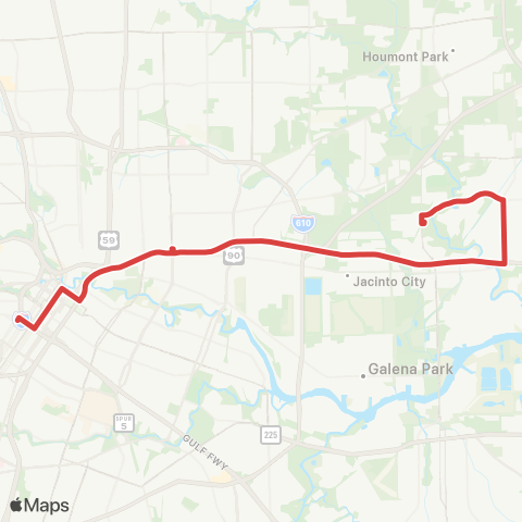 METRO Northshore Express map