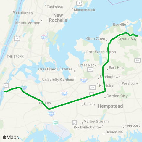 Long Island Rail Road Oyster Bay Branch map