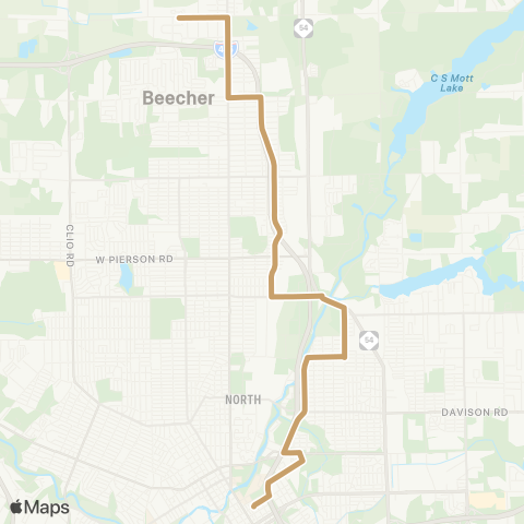 MTA Flint Lewis-Selby map