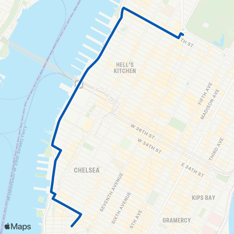 MTA Manhattan Midtown West - West Village map