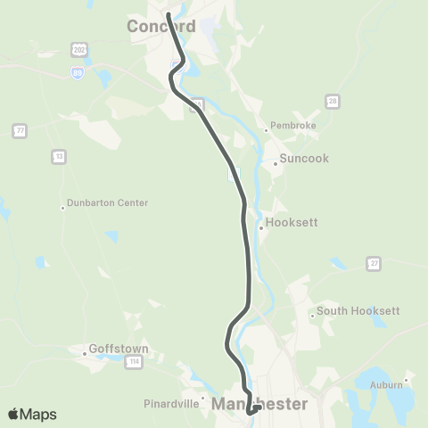 MTA Concord Express map