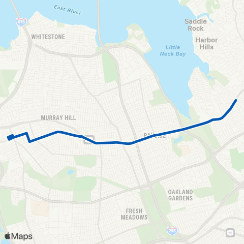 MTA Queens Little Neck - Flushing map