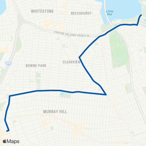 MTA Queens Fort Totten - Flushing map