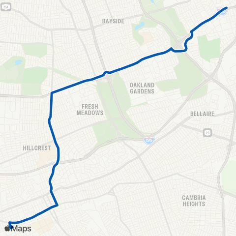 MTA Queens Little Neck Or Queensboro CC - Jamaica map