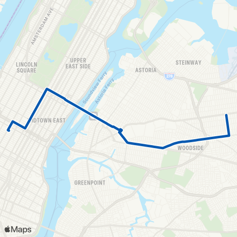 MTA Queens Jackson Heights - Penn Station map