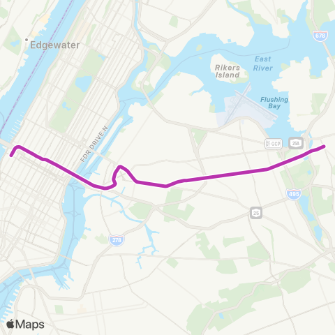 NYC Subway Flushing Local map