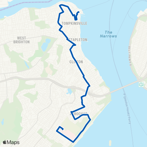 MTA Staten Island St George - Staten Island Univ. Hospital map